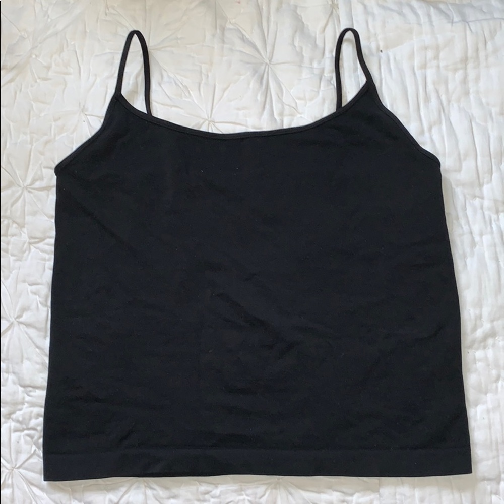 black seamless tank
